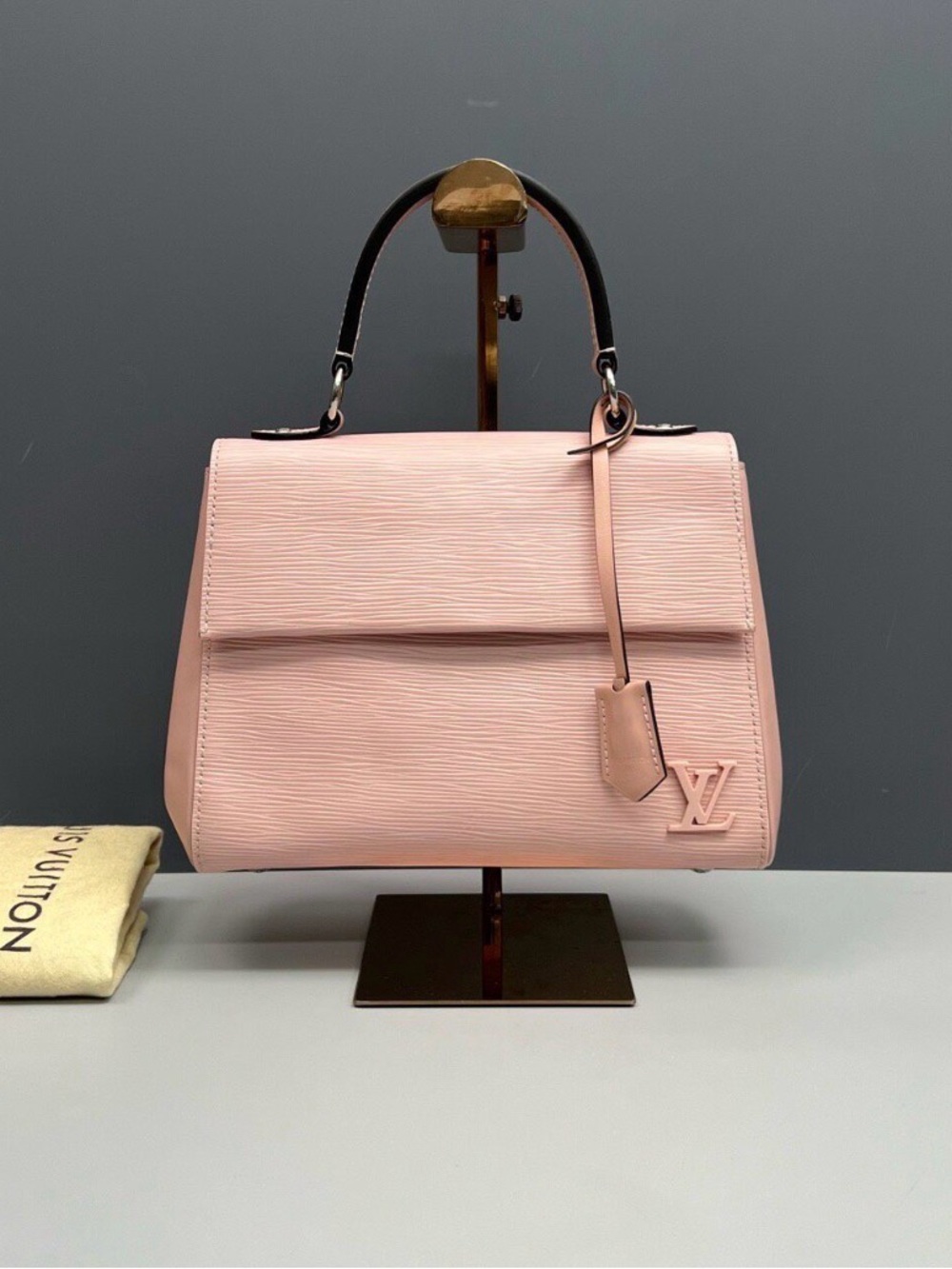 Louis Vuitton Blush Pink Epi Leather Top-Handle Satchel